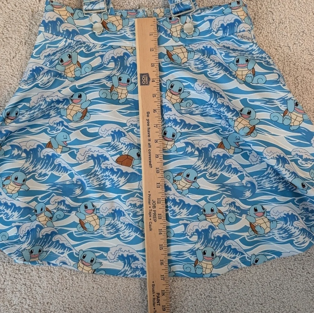 Blue Hot Topic Pokemon Size Small (Juniors) Squirtle Emo Scene Suspender Skirt